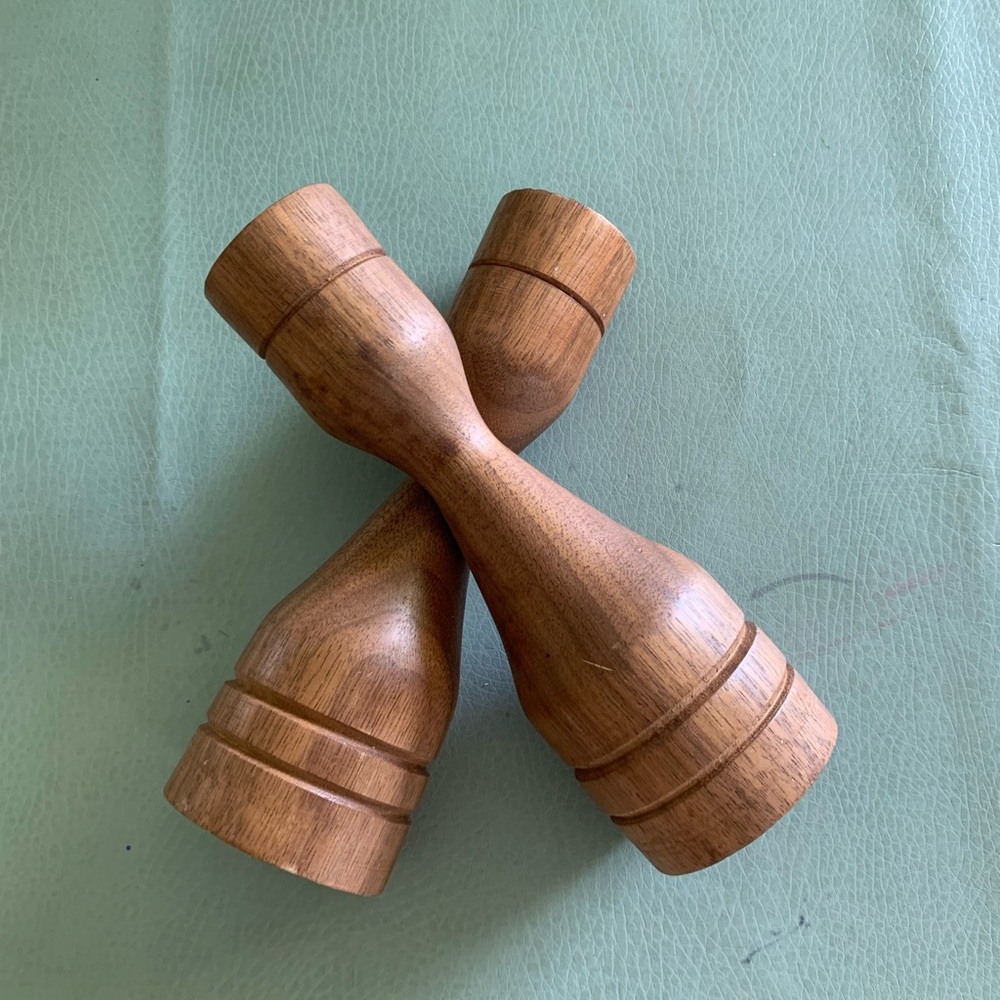 Vintage Handmade Woods Candlesticks